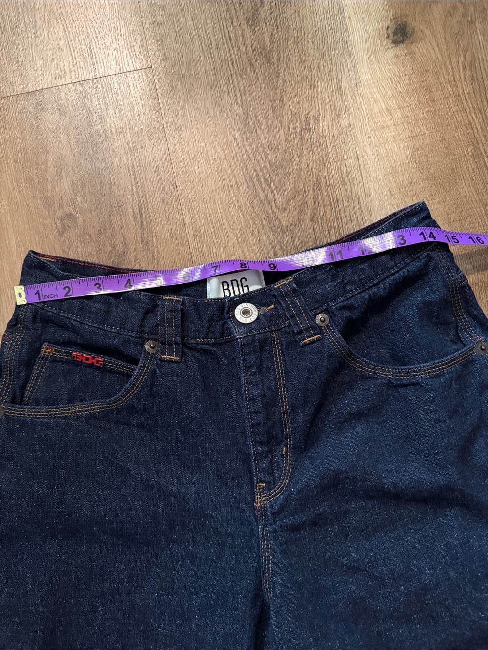 Urban Outfitters BDG Carpenter Denim Shorts Jorts Size 27 - Picture 9 of 13
